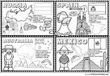 Countries Coloring Pages Kids Around Book Grade 2nd Country Children Kindergarten Preschool Geography Homeschool sketch template