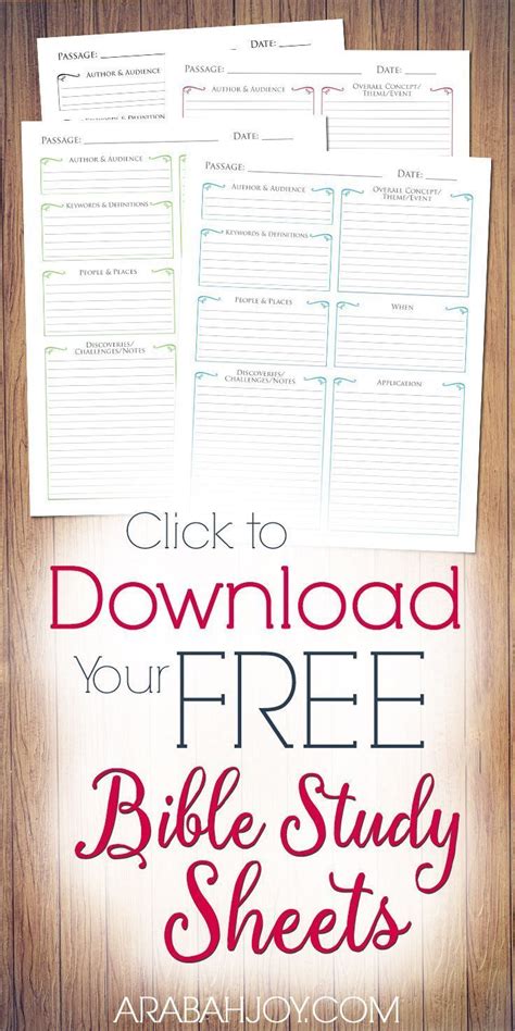 bible study guide printable  printable templates