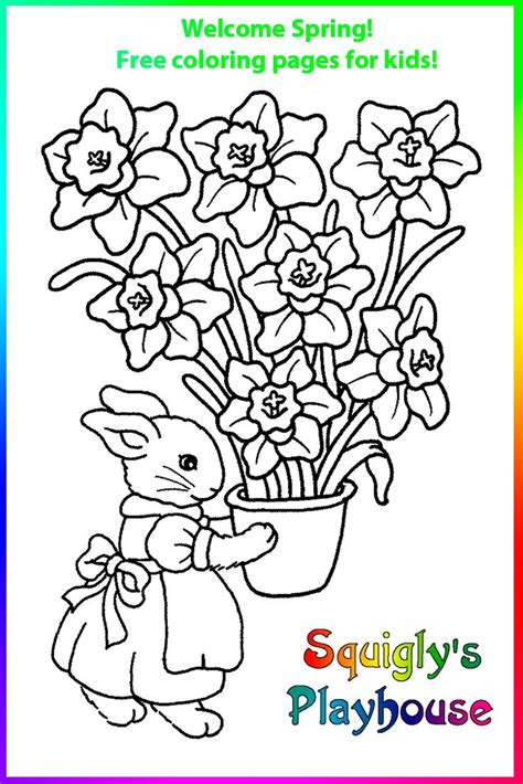 spring coloring pages  kids spring coloring pages coloring pages