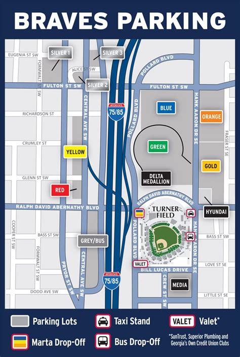 turner field parking accessibility  ease stadium parking guides