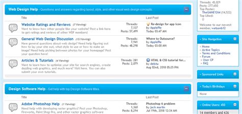 helpful forum communities  web designers