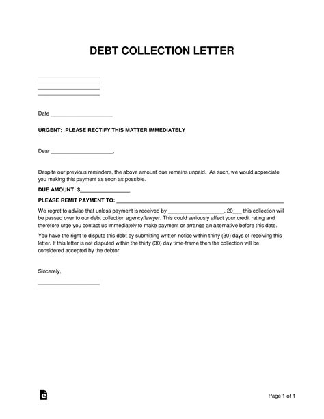 due reminder letter