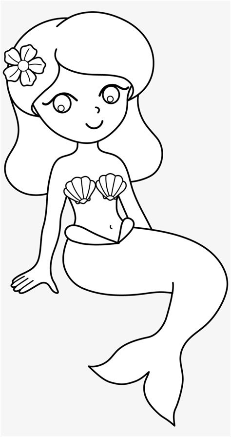 pics  cute mermaid coloring pages cartoon transparent png