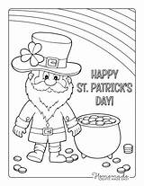 Leprechaun Patricks sketch template