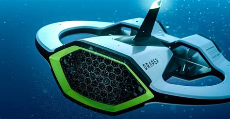 underwater draper drone scans  ocean  microplastics drone underwater water drone