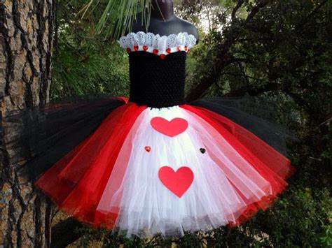 Queen Of Hearts Tutu Dress Alice In Wonderland Tutu Size Etsy