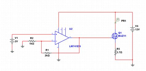 mosfet current control circuit doesnt work  practice electrical engineering stack exchange