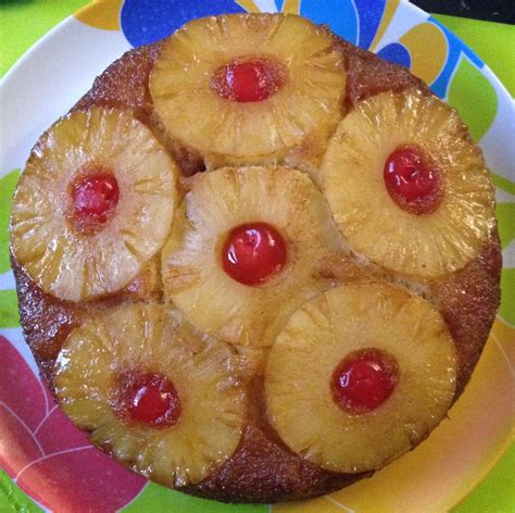 today i make my first pineapple upside down cake