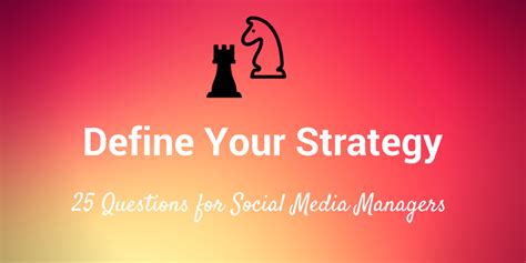 25 questions to help you define your social media