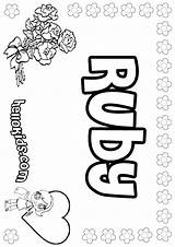 Ruby Coloring Pages Print Name Copycat Pastel Hellokids Color Designlooter Names 49kb Printable Getcolorings Template sketch template