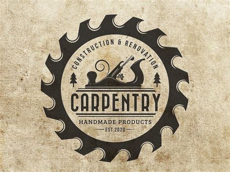 woodwork  carpentry logo custom logo business logo etsy