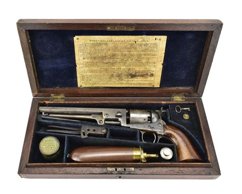 cased colt  london navy revolver  sale