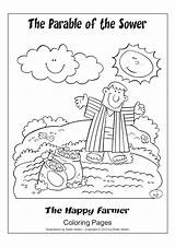 Parable Sower Coloring Pages Bible Activities Sunday Kids School Color Crafts Getcolorings Printable Azcoloring sketch template