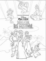 Disney Ice Colouring Kids O2 Arena Enchantment Worlds Presents Pdf sketch template