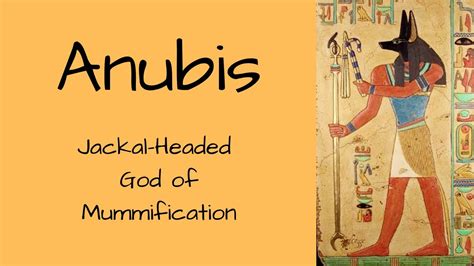 Anubis Ancient Egyptian God Of The Underworld And