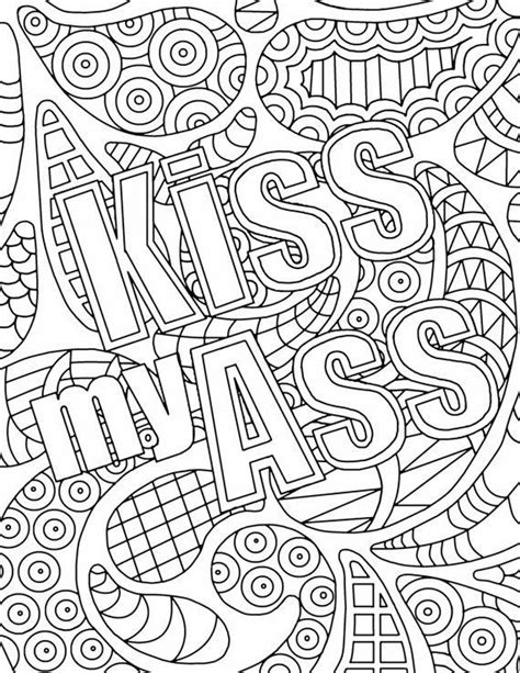 adult coloring pages swear words aol image search results