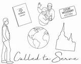 Missionary Lds Called Hath Gospel Preach sketch template
