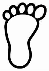 Footprints Printable Clipart Footprint Template Clip Clipartbest sketch template