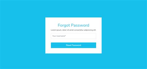 Forgot Password Bootstrap Template 54 Koleksi Gambar