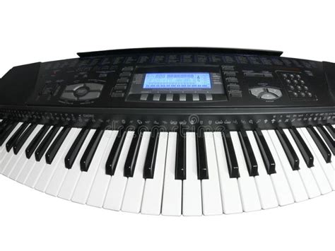 gebogene musikalische tastatur stockbild bild von satz schwarzes