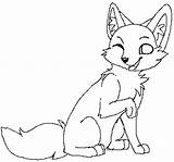 Base Fox Furry Bases Template Deviantart Animal Coloring Pages sketch template