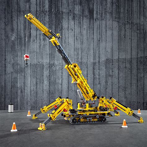 lego technic compact crawler crane    tower crane  pieces age  ebay