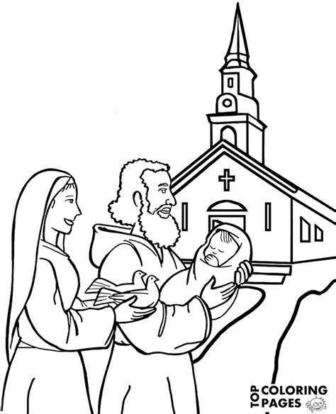printable coloring page child baptism topcoloringpagesnet