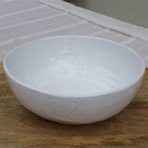 large white ceramic serving bowl  ella james notonthehighstreetcom