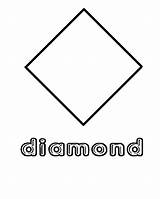 Diamond Shape Coloring Pages Preschool Worksheets Shapes Color Printable Kids Template Print Toddlers Templates Sheets Kidsplaycolor Activities Math Square Visit sketch template
