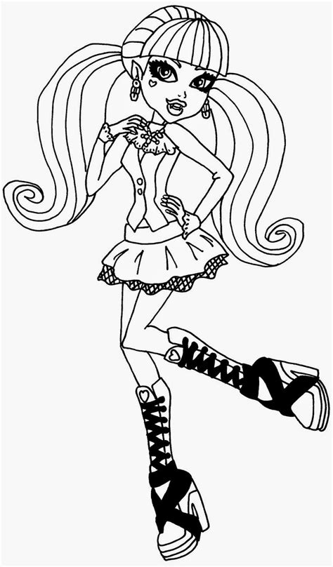 printable  monster high frankie stein coloring sheets  girls
