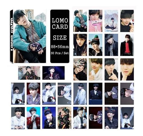 Suga Bts Lomo Card Caja Con 30 Tarjetas Kpop Coreano V1 115 00 En
