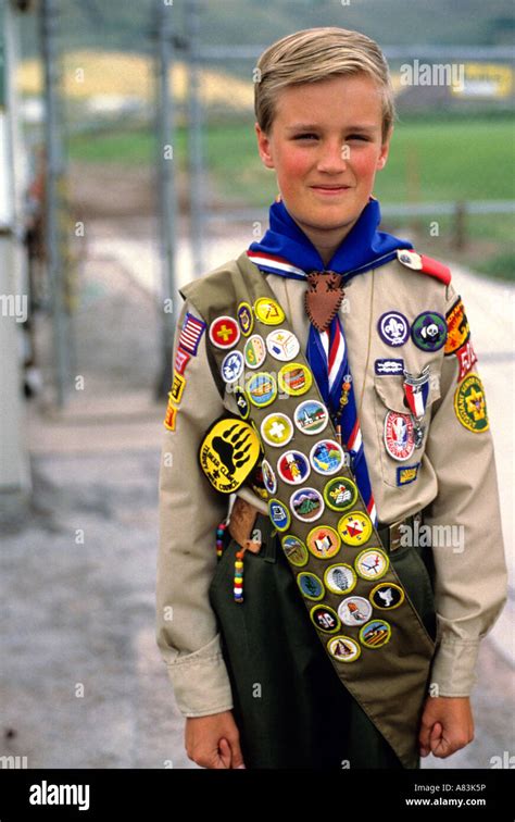 boy scout uniform  res stock photography  images alamy