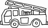 Pompier Camion Coloring Firetruck Transportation Clipart Dessin Pages Un Sur Drawing Kb Clipground sketch template