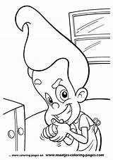 Neutron Jimmy Coloring Pages Browser Window Print sketch template