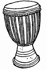 Djembe Coloring African Drum Pages sketch template