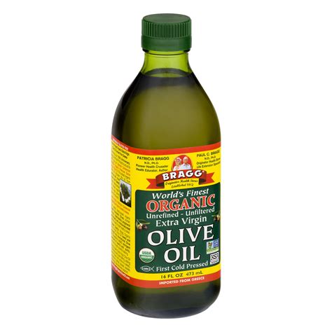 bragg organic extra virgin  cold pressed olive oil  fl oz walmartcom