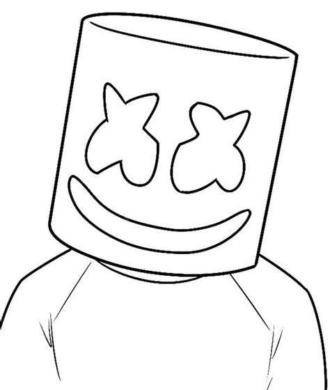 marshmallow man fortnite coloring page