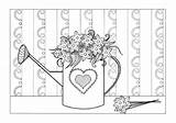 Coloring Spring Adult Pages Flowers Printable Flower Favecrafts Colouring Adults Sheets sketch template