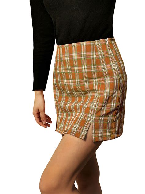 sexy dance sexy dance women plaid skirt zipper back high waist a line