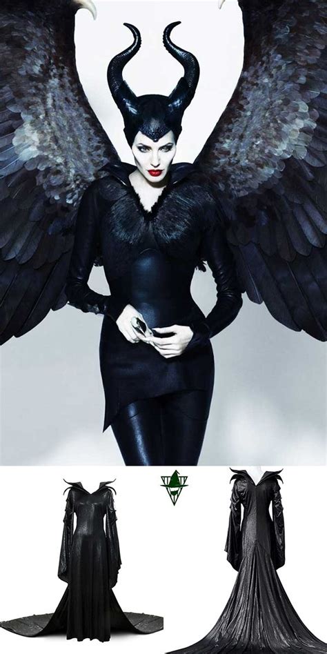 maleficent dress angelina jolie halloween cosplay costume halloween