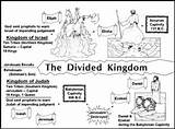 Kingdom Divided Judah Study Biblical Portrayed Prophets Lessons sketch template