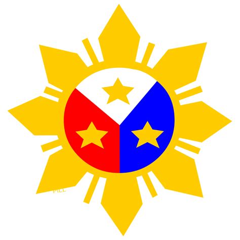 philippines sun vector clipart