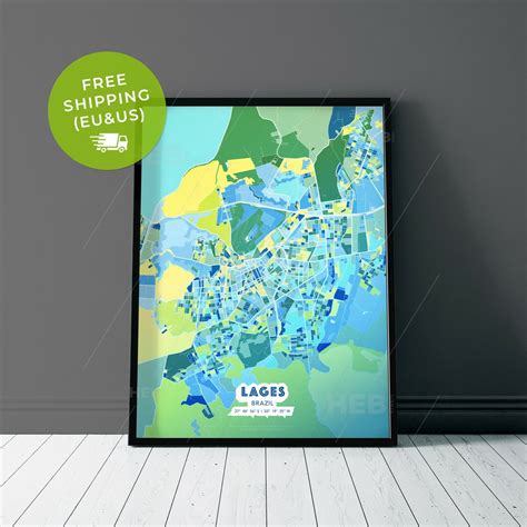 artmap  lages brazil blue art tarlac city map art