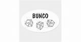 Dice Bunco Personalize Sticker sketch template