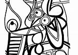 Picasso Coloring Pages Pablo Getcolorings Getdrawings sketch template