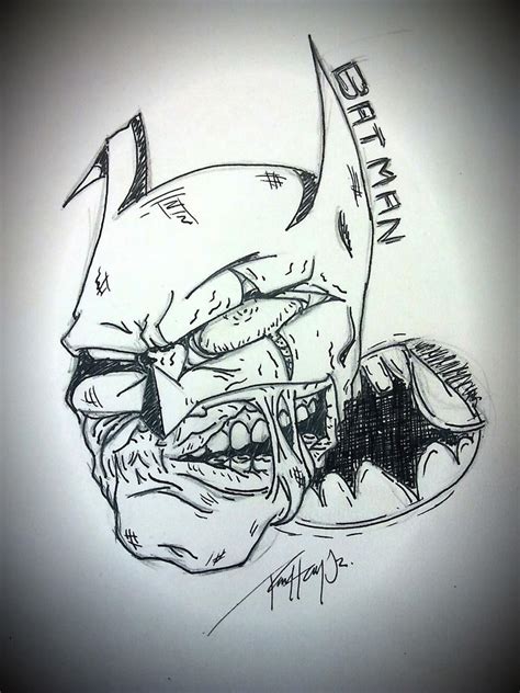 zombie batman doodle  koude  deviantart