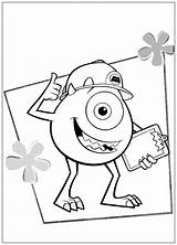 Mike Wazowski Coloring Inc Pages Monster sketch template