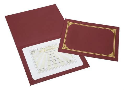 ability  paper document cover burgundy