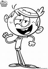 Loud House Coloring Lincoln Pages Printable Print Book sketch template