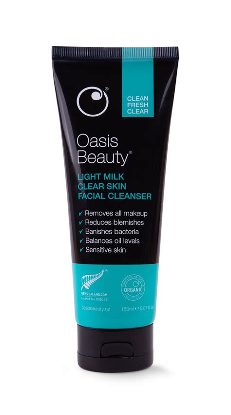 oasis beauty light milk clear skin facial cleanser